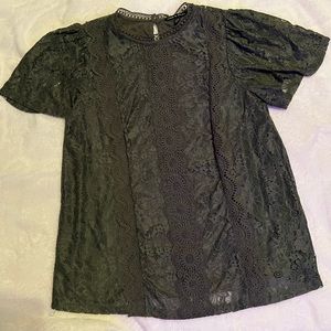 Forest green lace top size Large
